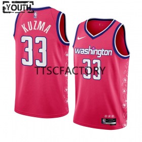 Dres Washington Wizards Kyle Kuzma 33 Nike 2022-23 City Edition Ružičasta Swingman - Dječji
